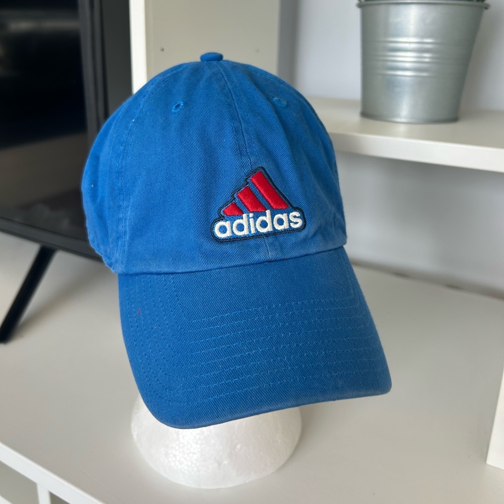 adidas Blue Cap with Red Logo